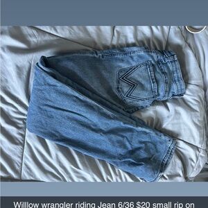 Wrangler women's  willow riding Light Blue Bootcut Jeans